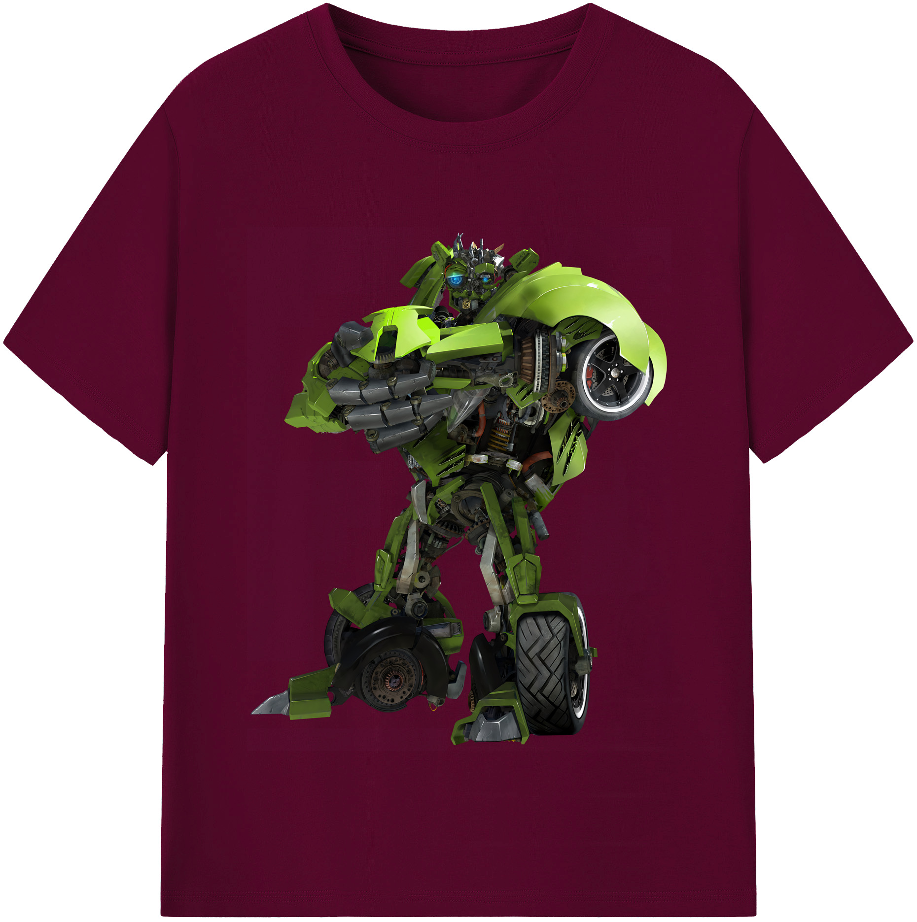 （画像用） Transformers トランスフォーマー レディースカジュアルプリントTシャツ（綿100％）